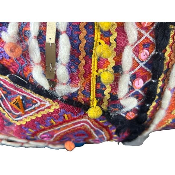 Revolve Stela9 krishna boho hippie festival duffle shoulder bag travel pink - Picture 3 of 9